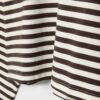 Oversize-T-shirt med långa ärmar och ränder