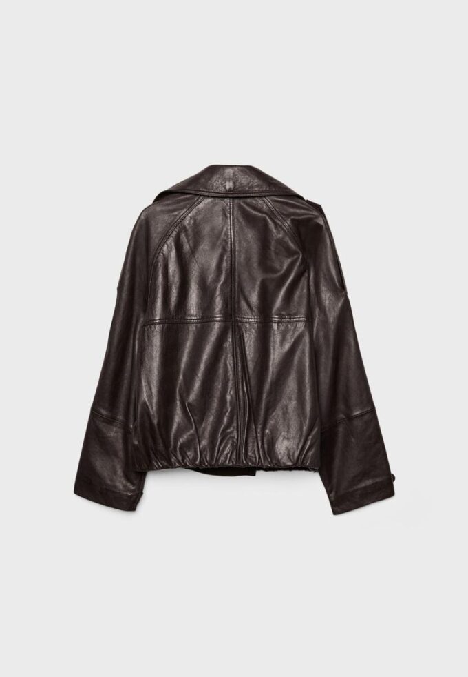 Oversize trenchcoat i 100 % skinn Oversize trenchcoat i 100 % skinn