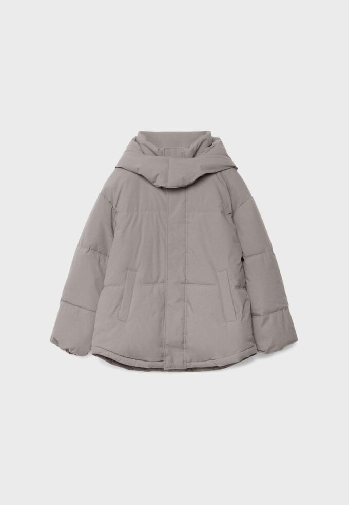 Oversize vadderad jacka med huva Oversize vadderad jacka med huva