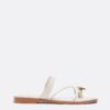 Platta sandaler med stendetaljer Platta sandaler med stendetaljer