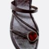 Platta sandaler med stendetaljer Platta sandaler med stendetaljer