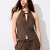 Qipao-halterneck-top med knappar Qipao-halterneck-top med knappar