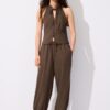 Qipao-halterneck-top med knappar Qipao-halterneck-top med knappar