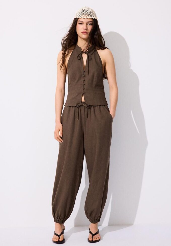 Qipao-halterneck-top med knappar Qipao-halterneck-top med knappar