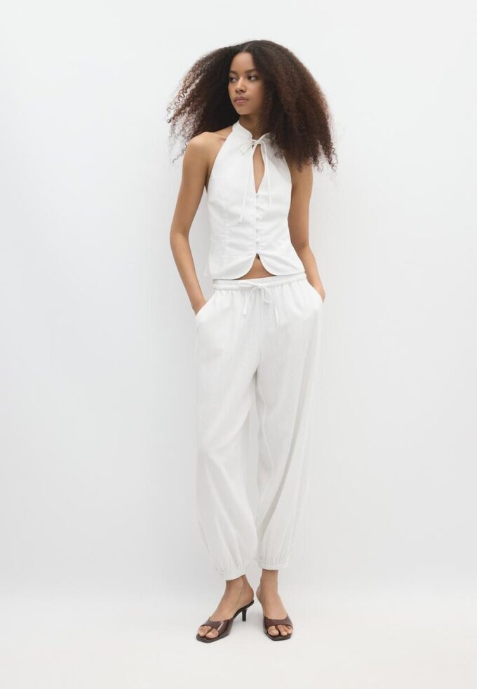 Qipao-halterneck-top med knappar Qipao-halterneck-top med knappar