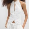 Qipao-halterneck-top med knappar Qipao-halterneck-top med knappar