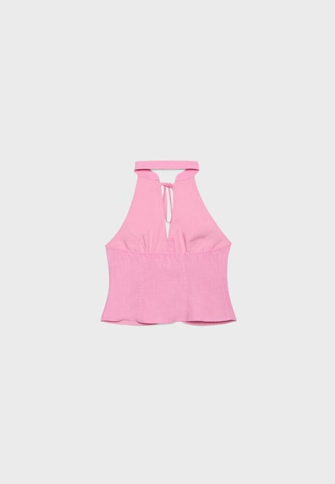Qipao-halterneck-top med knappar Qipao-halterneck-top med knappar