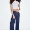 Raka jeans med fickor Raka jeans med fickor