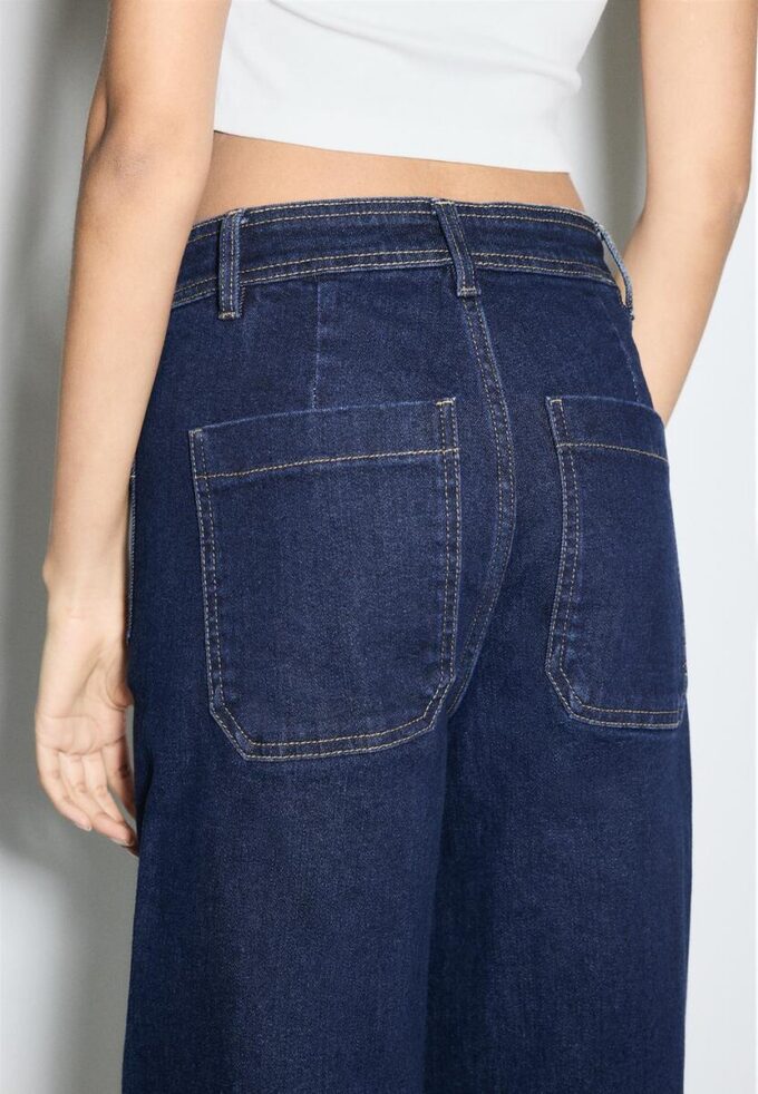 Raka jeans med fickor Raka jeans med fickor