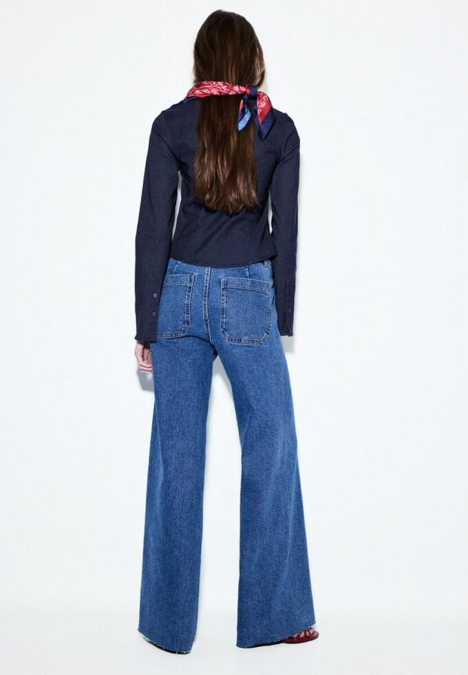 Raka jeans med fickor Raka jeans med fickor