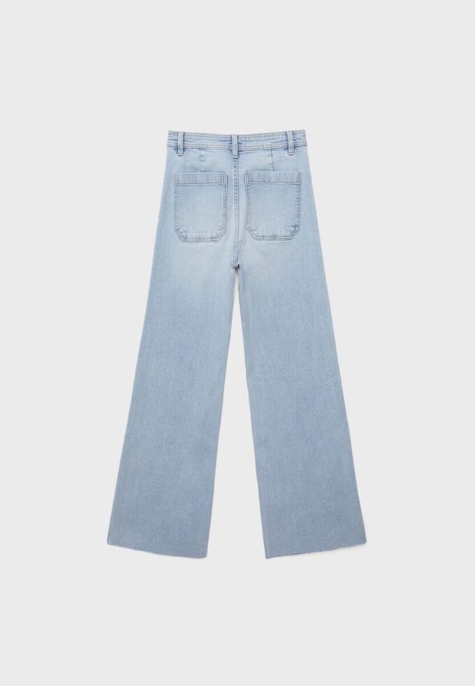 Raka jeans med fickor Raka jeans med fickor