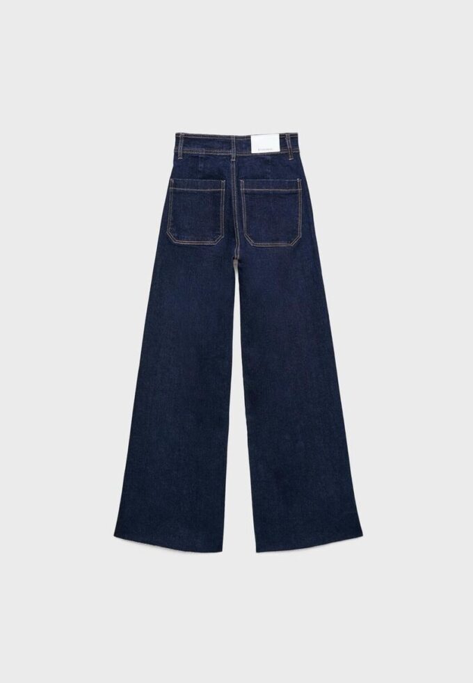Raka jeans med fickor Raka jeans med fickor