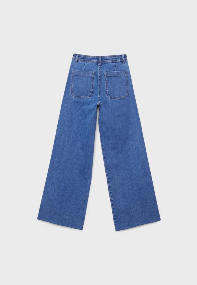 Raka jeans med fickor Raka jeans med fickor