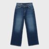Raka jeans med nitar i midjan Raka jeans med nitar i midjan