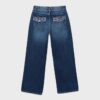 Raka jeans med nitar i midjan Raka jeans med nitar i midjan