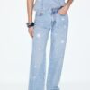 Raka jeans med strass