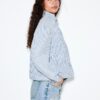 Randig jeansjacka