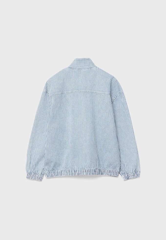 Randig jeansjacka