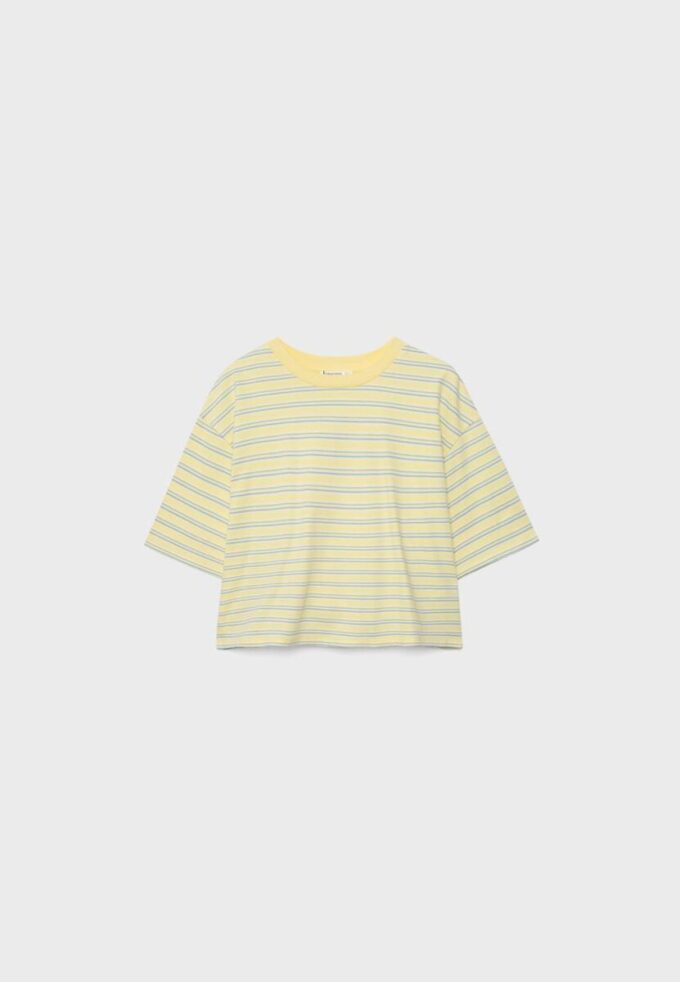 Randig kortärmad T-shirt