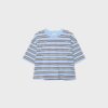 Randig kortärmad T-shirt
