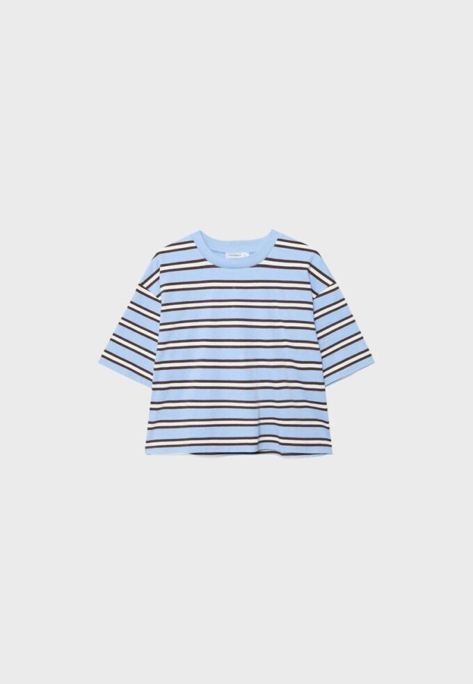 Randig kortärmad T-shirt