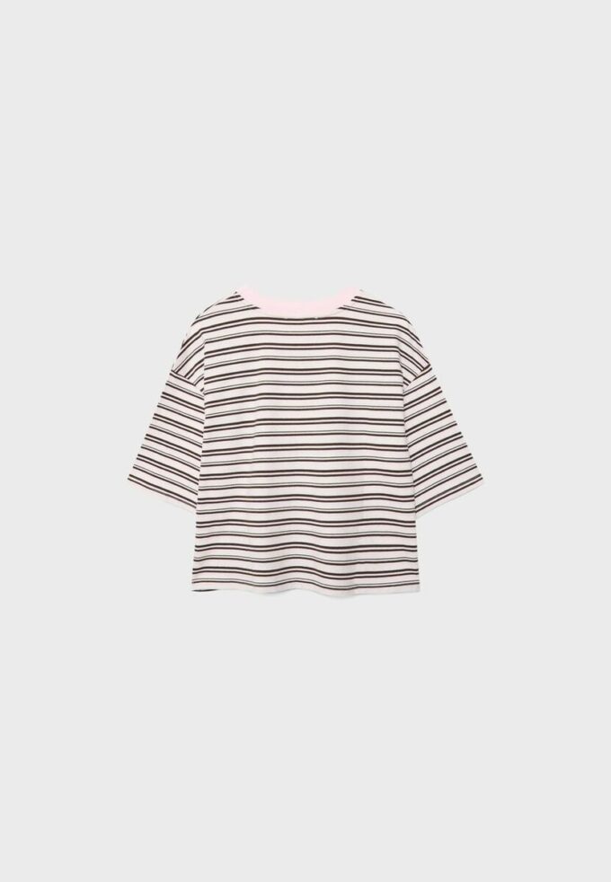 Randig kortärmad T-shirt