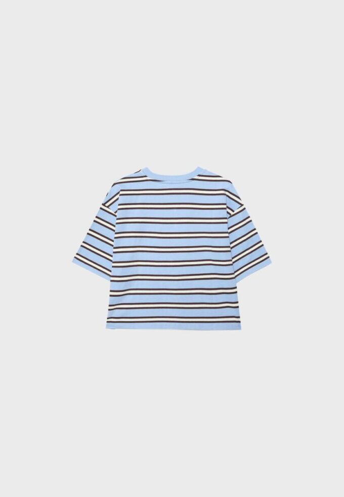 Randig kortärmad T-shirt