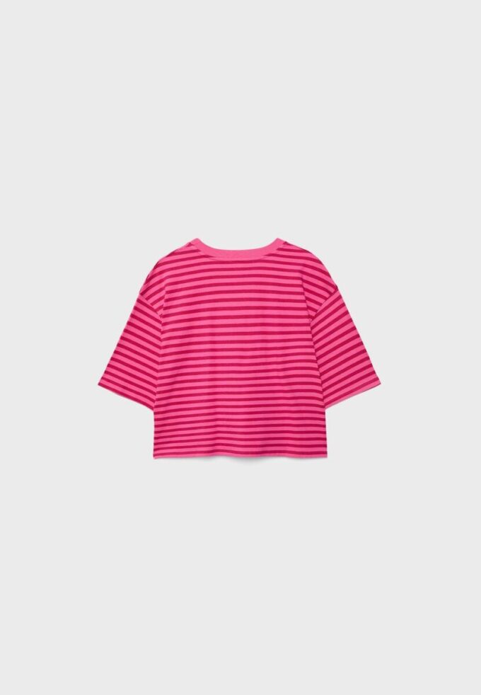 Randig kortärmad T-shirt