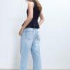 Randig ärmlös peplum-top Randig ärmlös peplum-top