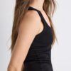 Ribbad T-shirt med racerback