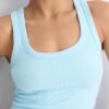 Ribbad T-shirt med racerback
