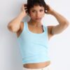 Ribbad T-shirt med racerback