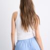 Ribbad T-shirt med racerback