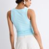 Ribbad T-shirt med racerback