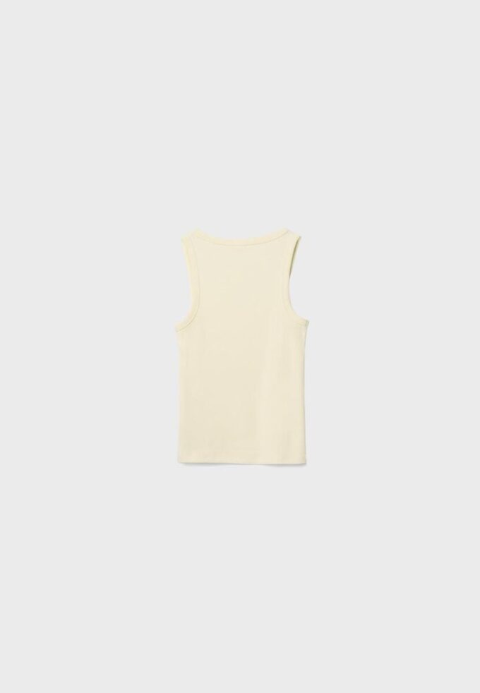 Ribbad T-shirt med racerback