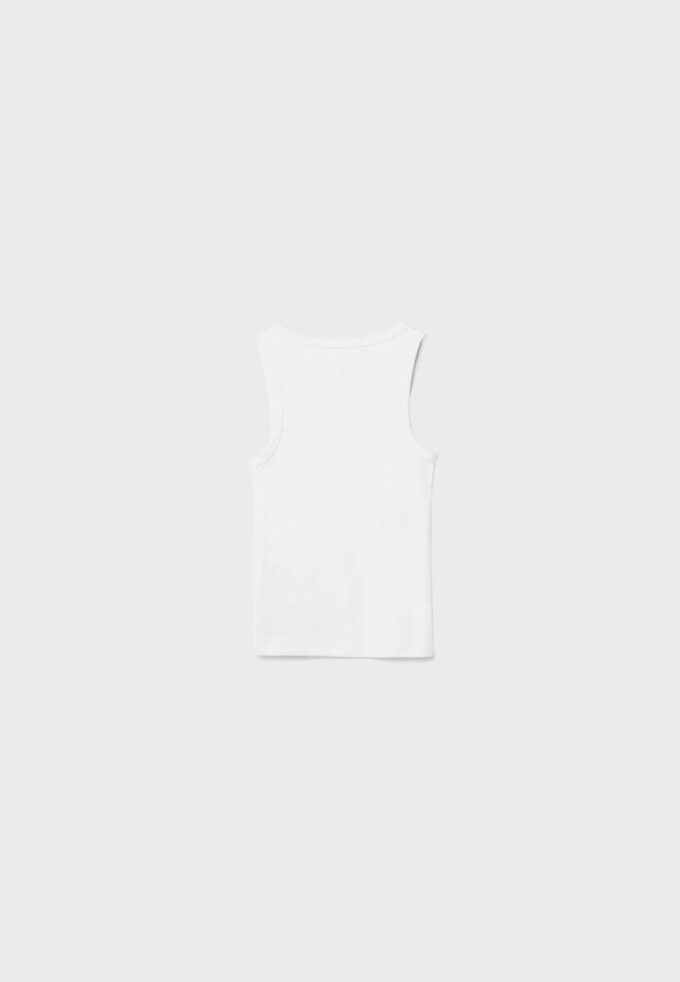 Ribbad T-shirt med racerback