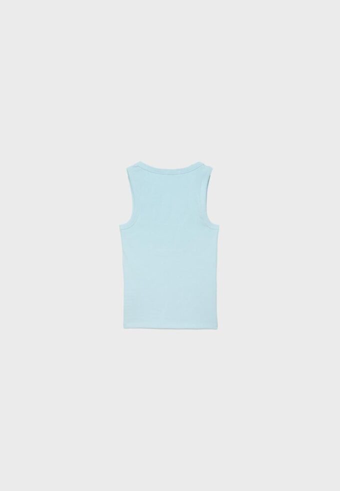 Ribbad T-shirt med racerback