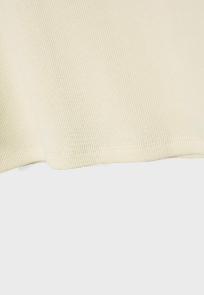 Ribbad T-shirt med racerback