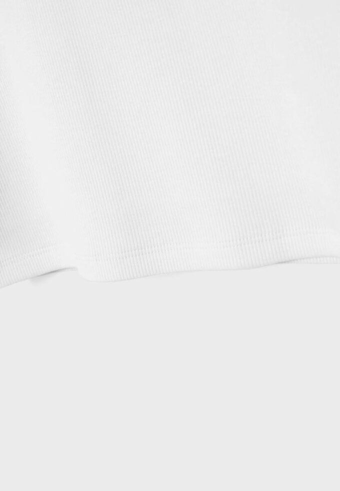 Ribbad T-shirt med racerback