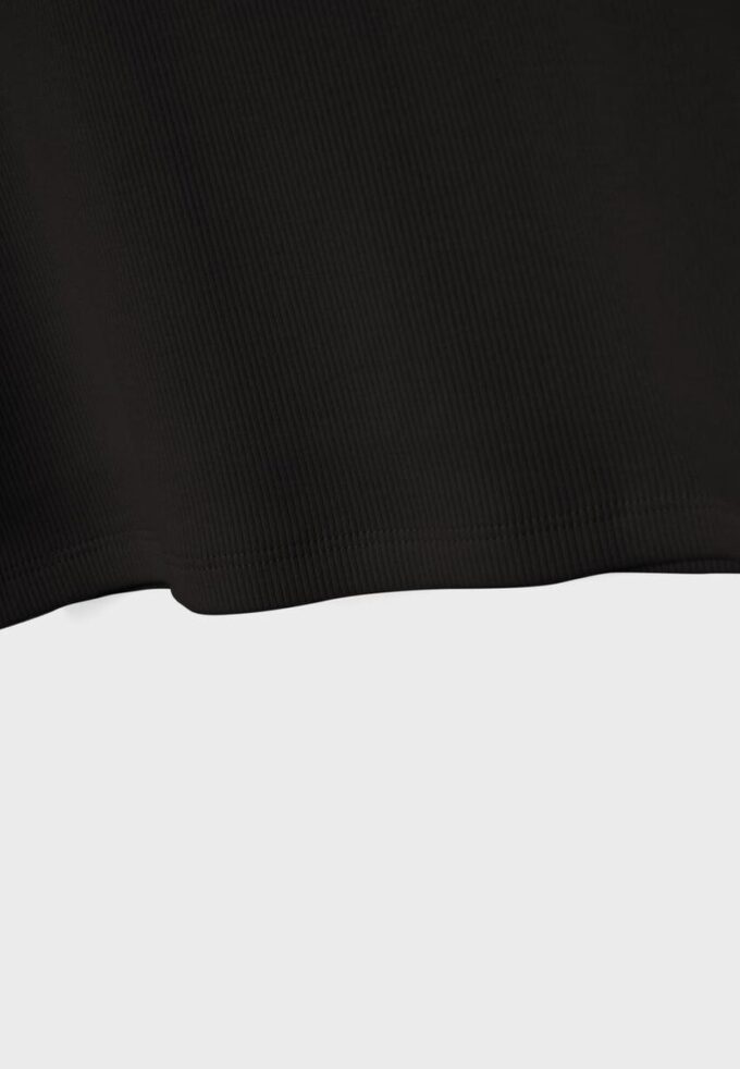 Ribbad T-shirt med racerback