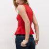 Ärmlös peplum-toppar
