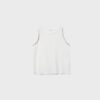 Ärmlös T-shirt med broderade nitar