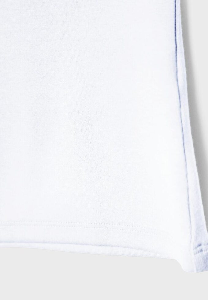 Ärmlös T-shirt med trattkrage