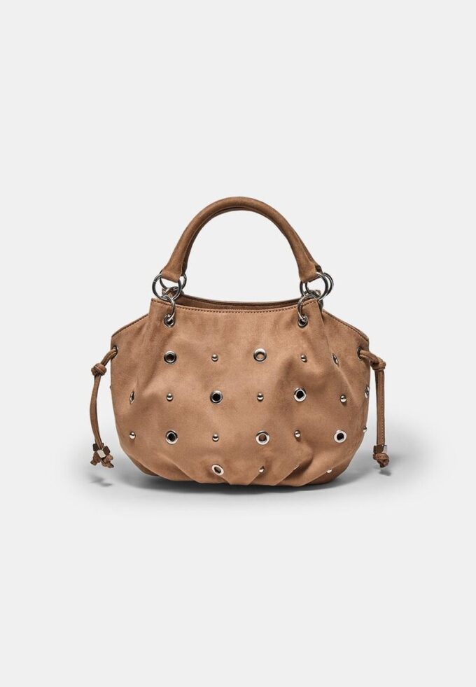 Rund crossbody-väska med ögondetaljer