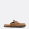 Rygglösa skinnloafers