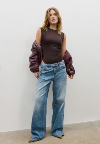 Rynkad bodysuit