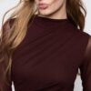 Rynkad bodysuit i tyll