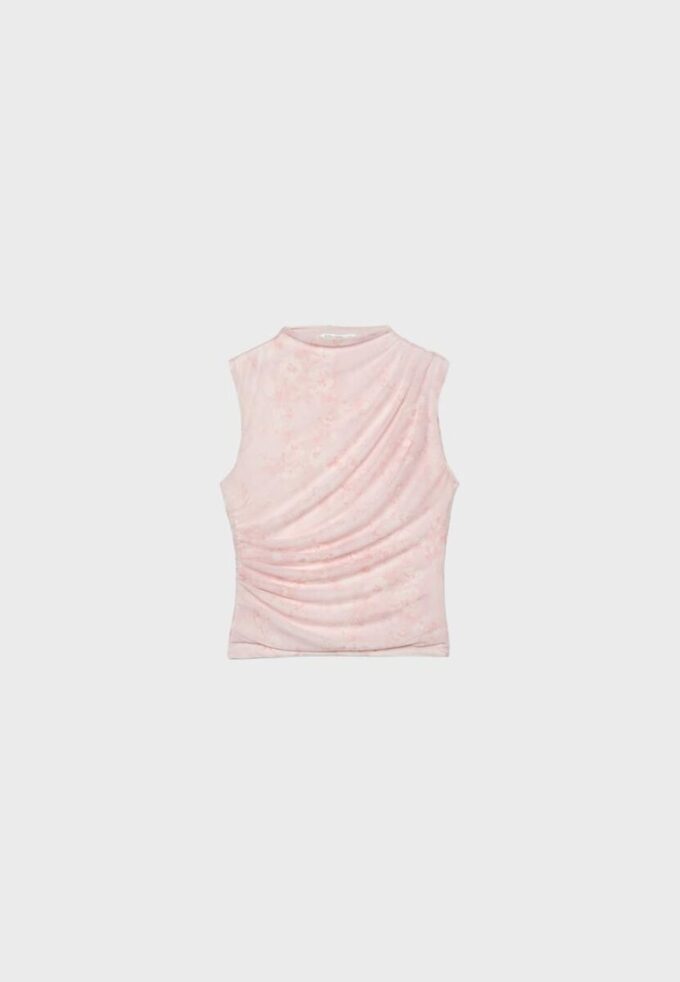 Rynkad T-shirt i tyll