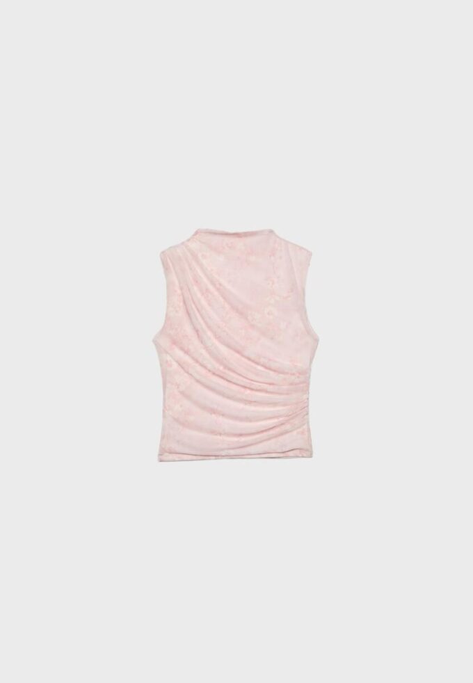 Rynkad T-shirt i tyll