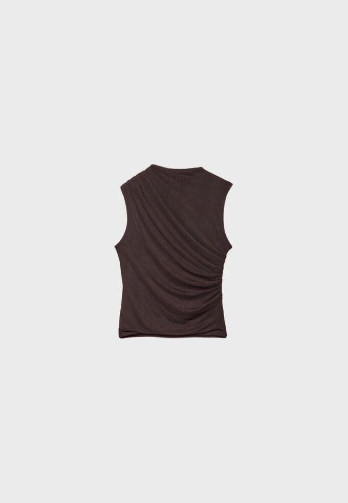 Rynkad T-shirt i tyll